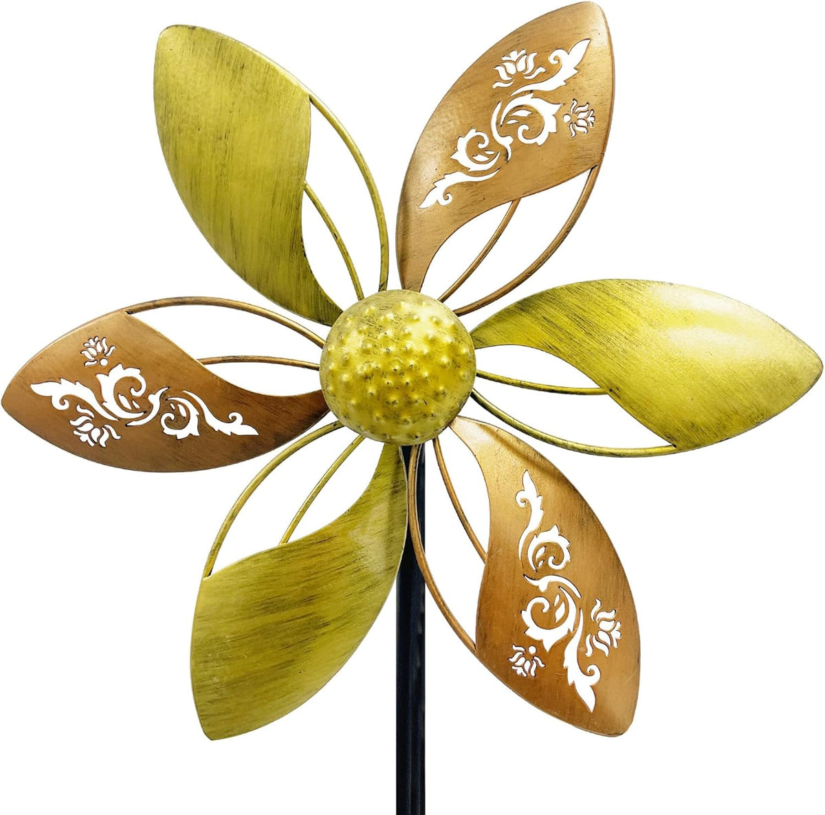 Wind Spinners Outdoor Metal, 10.63" W*37" H Pinwheels for Yard and Garden Decor, Kinetic Wind