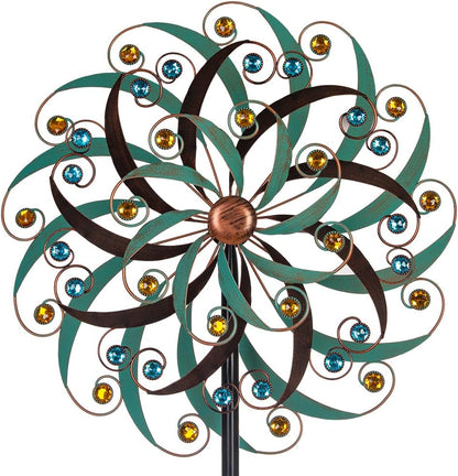 VEWOGARDEN 20" Dia Large Wind Spinner, Outdoor Metal Windmill Spinner - Yard Art Spinner Wind