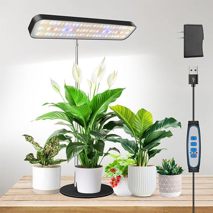 Grow Lights for Indoor Plants, Full Spectrum Table Plant Lights for Growing Small Plants, 5000K