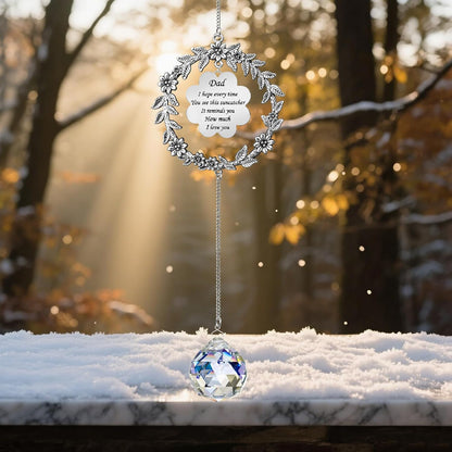 Suncatcher Gifts for Dad, Birthday Gifts for Dad from Daughter Son, Sun Catcher for Christmas