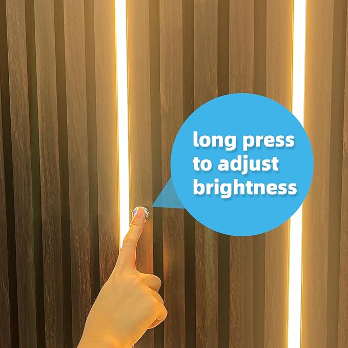 Art3d LED Recessed Lighting Kit - 6pcs Self-adhesive White LED Light with Smart Switch, 3000k