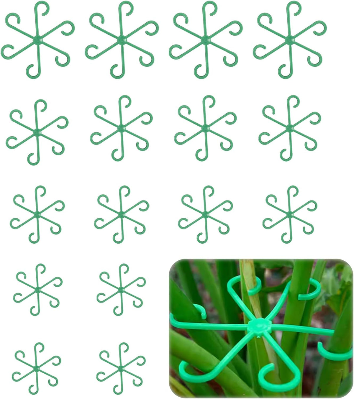 Monstera Plant Support, 16Pcs Plant Stem Support for Indoor Plants - Heavy Sturdy Climbing Plant