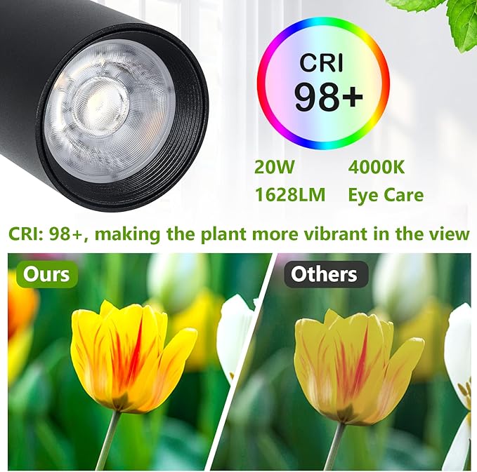 HMVPL Grow Lights Stand for Indoor Plants Full Spectrum Tall Plant Light for Indoor Growing with