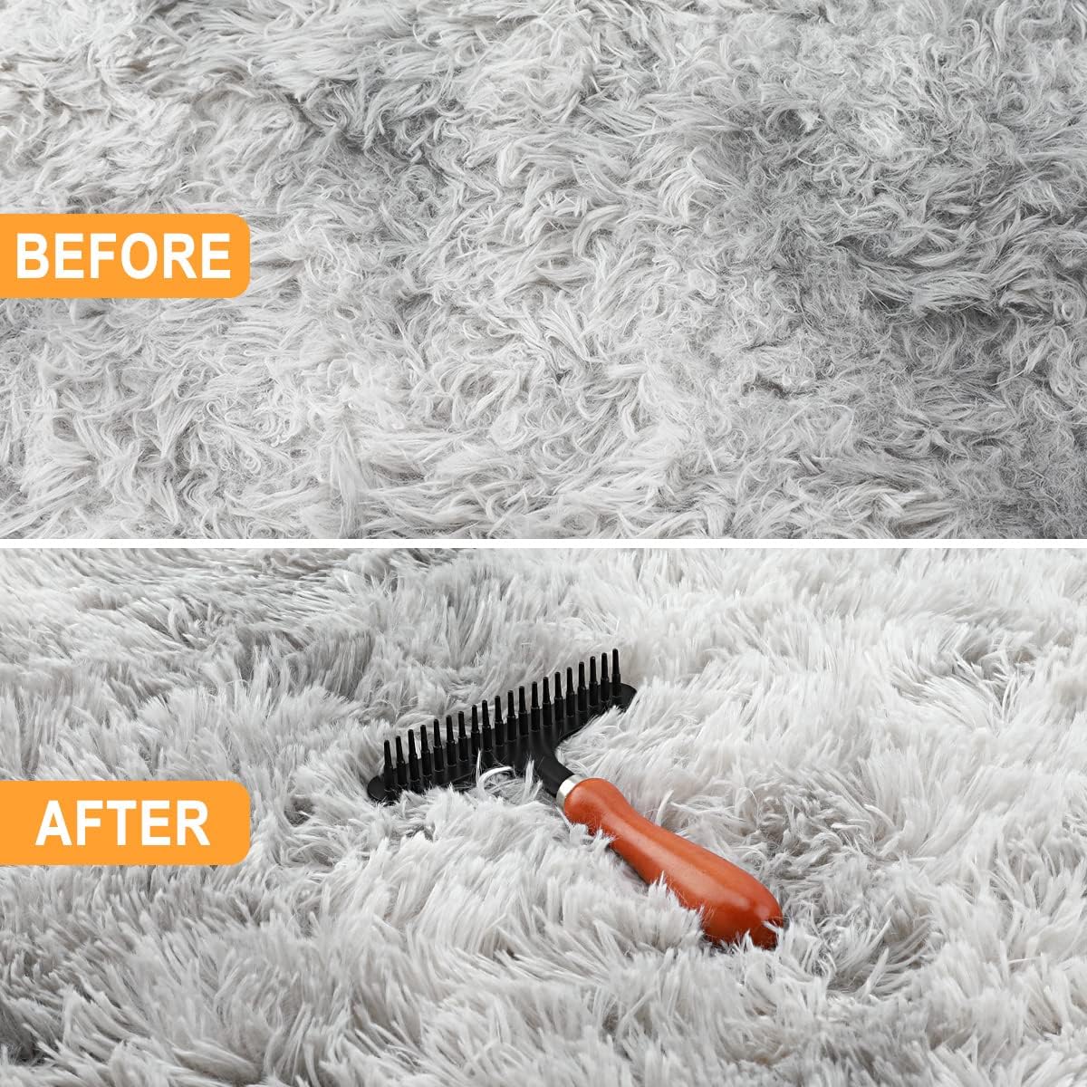 Hand Held Carpet Rake, Making Carpets Fluffy Again, Clean Hair, Let Carpet Restore Softness (Iron