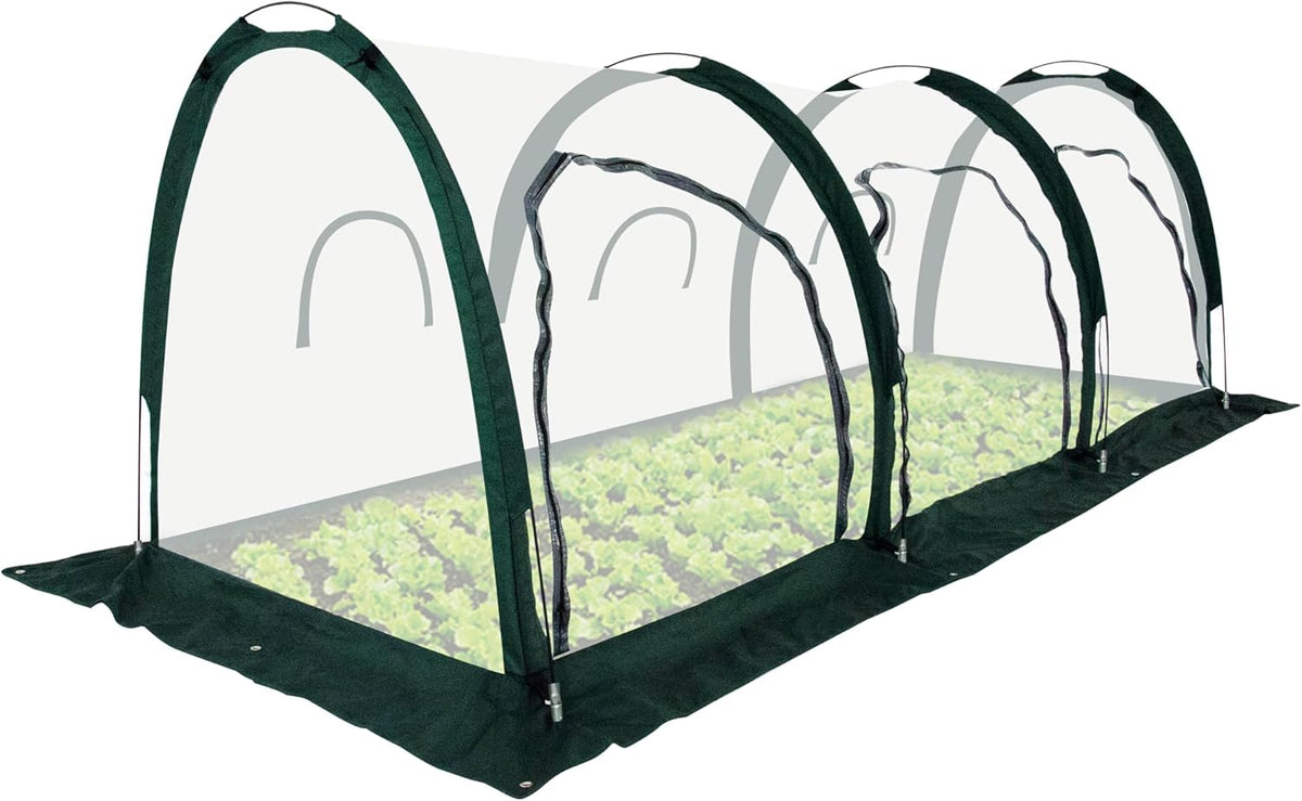 Portable Tunnel Greenhouse for Outdoors - Transparent Mini Greenhouses Ideal for Backyards and