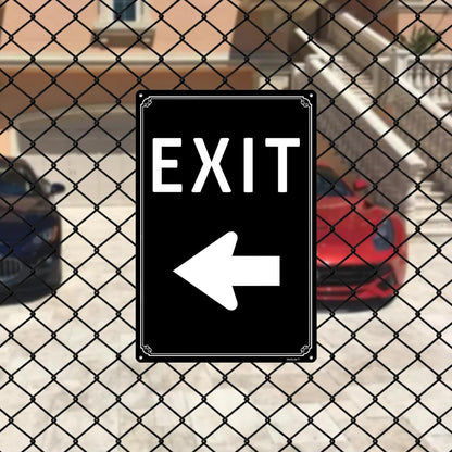 12x16"Exit Sign with Right Arrow - High-Intensity Aluminum Parking Lot Sign, Weatherproof &