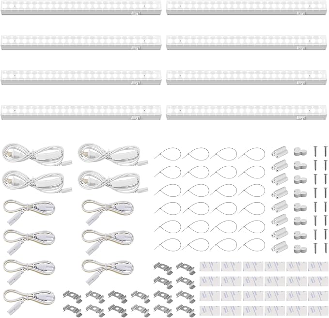 Barrina Grow Lights for Indoor Plants, 1ft Plant Lights for Indoor Growing, 5000K White Full