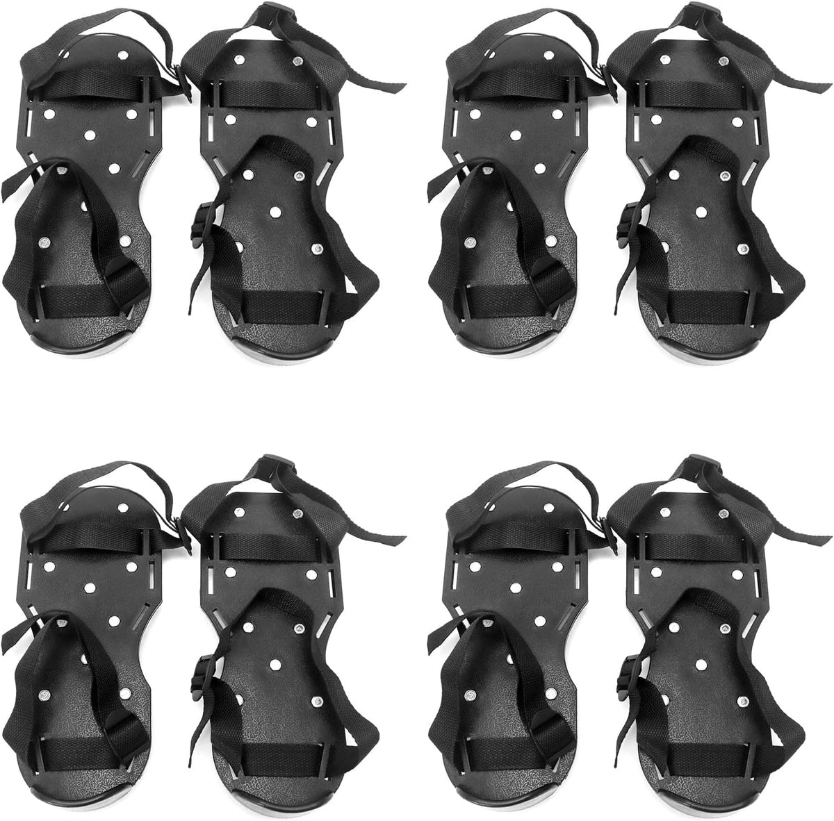 QWORK Gunite Spiked Shoes With 3/4” Short Spikes Perfect For Epoxy Floor, Overlays, Cover
