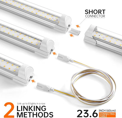 Bstrip Grow Light, 2FT 48W (2 X 24W) Plant Light with Timer, Full Spectrum with 660nm Red LEDs
