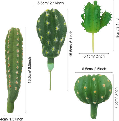 N|A Cayway 10 PCS Artificial Cactus and Succulent Plants - Faux Cacti Decor for Decoration - Bulk