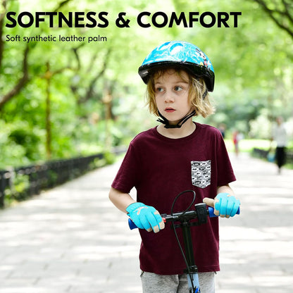 Vgo... 1-Pair Age 4-5 Kids Gardening Gloves,Children Yard Work Gloves,Soft Safety Outdoor Playing