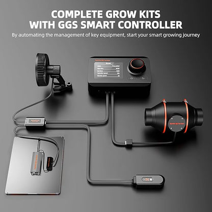 Spider Farmer SF4000 Grow Tent Kit Complete 4x4x6.6ft Samsung LM301H EVO LED Diodes, 450W Grow