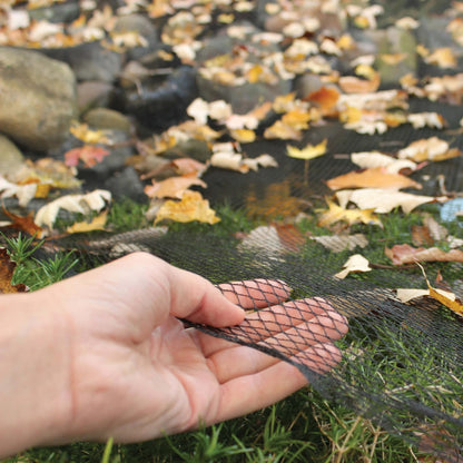 Koi Pond Netting for Leaves 50x50 Ft, 1 in Strong Woven Pond Leaf Net Cover, Protecting Koi Fish