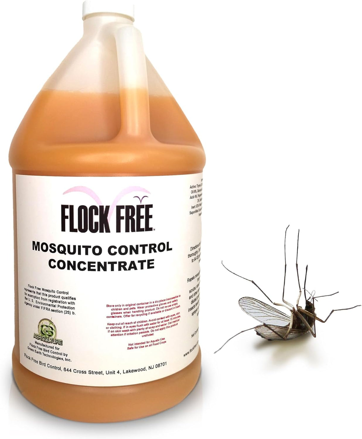 Natural Mosquito Control Spray Concentrate – Repels Mosquitoes, Ticks, Fleas, Flies, Gnats &