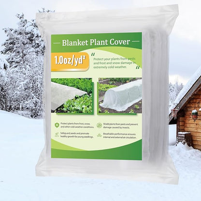 Alphatool Plant Covers Freeze Protection - 10 ft x 50 ft Frost Cloths Blankets for Outdoor Plants
