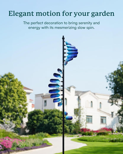 Wind Spinners Outdoor, 93" Large Metal Wind Spinners for Yard and Garden, Kinetic Wind Sculptures &