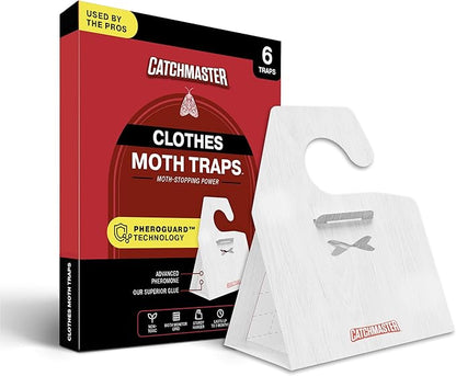 Catchmaster Clothes Moth Traps with Premium PheroGuard Technology – XL Hardwood Patterned