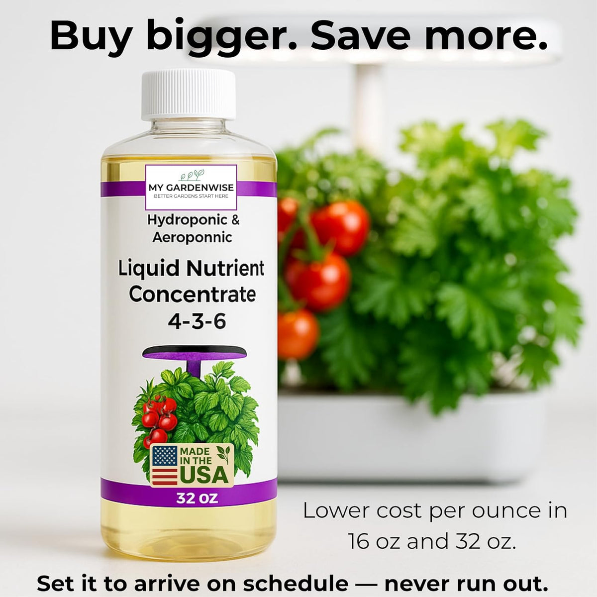 Liquid Plant Food – Hydroponics Nutrients for Indoor House Plants, Tomato, Strawberry, Lucky