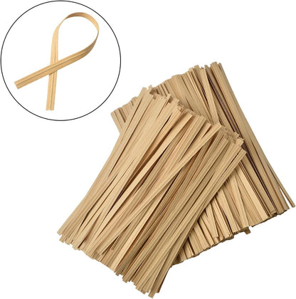 DGTANGYIN 500 Pcs 5" Kraft Paper Twist Ties,Bread Ties for Party Cello Candy Bread Coffee Bags Cake