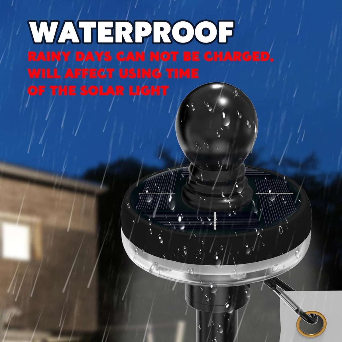 ZMTECH 2PC Flagpole Solar Light, Solar Flag Pole Lights, Outdoor Waterproof LED for 5-10FT Flag