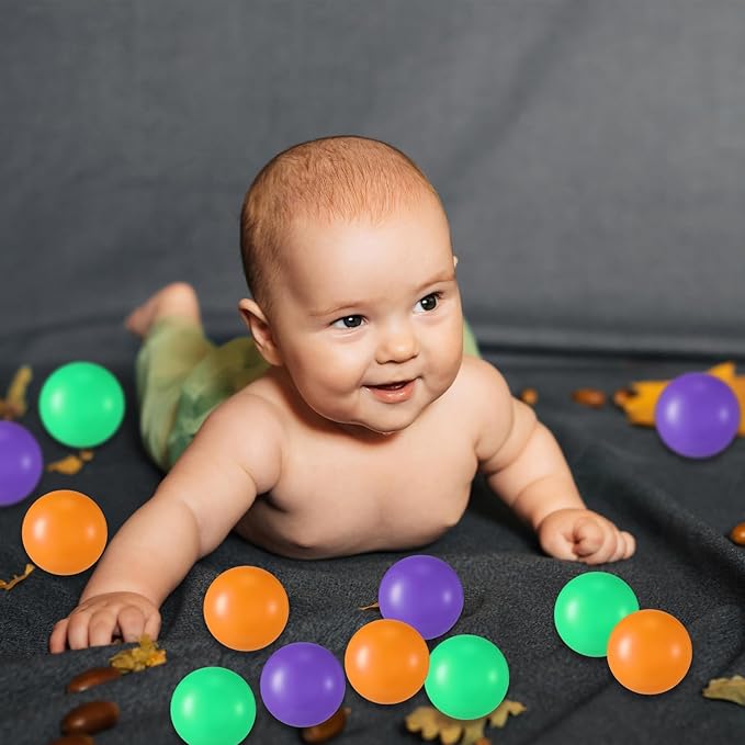 Shappy 180 Pcs Soft Plastic Balls for Toddlers, Crush Proof Ocean Balls Reusable for Photo Booth