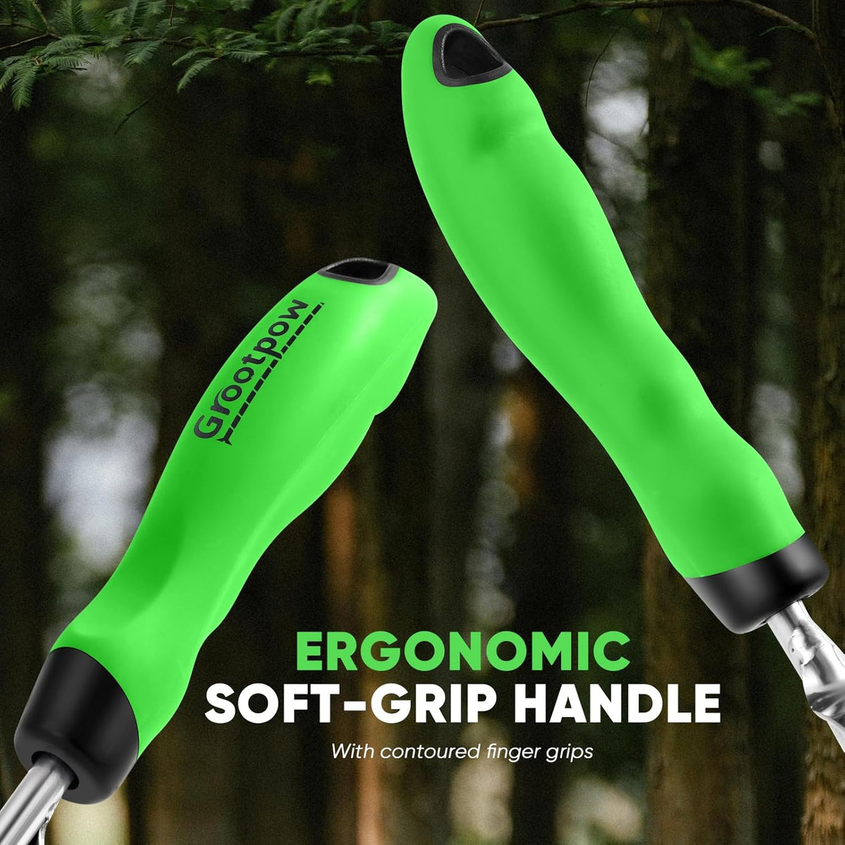 Grootpow HW1 Hand Weeder Tool, Weed Puller Tool with Ergonomic Handle for Garden - Durable Unique