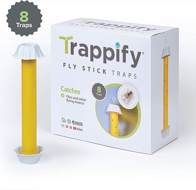 Trappify Hanging Fly Traps Outdoor: Fruit Fly Traps for Indoors | Gnat Trap | Gnat Traps for House