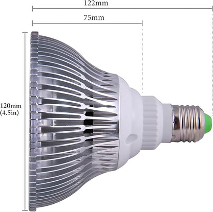 ABI 25W Deep Red 660nm LED Light Bulb Bloom Booster for Flowering, Fruting, and Grow Spectrum