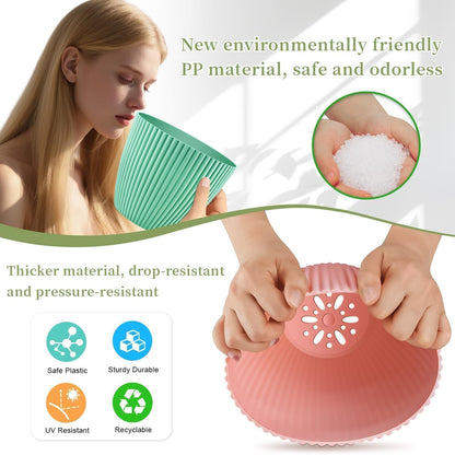 SupKing Plant Pots with Drainage Saucers 7.5/6.7/6/5/4/3.5 Inch Set of 6,Plastic Flower Pots