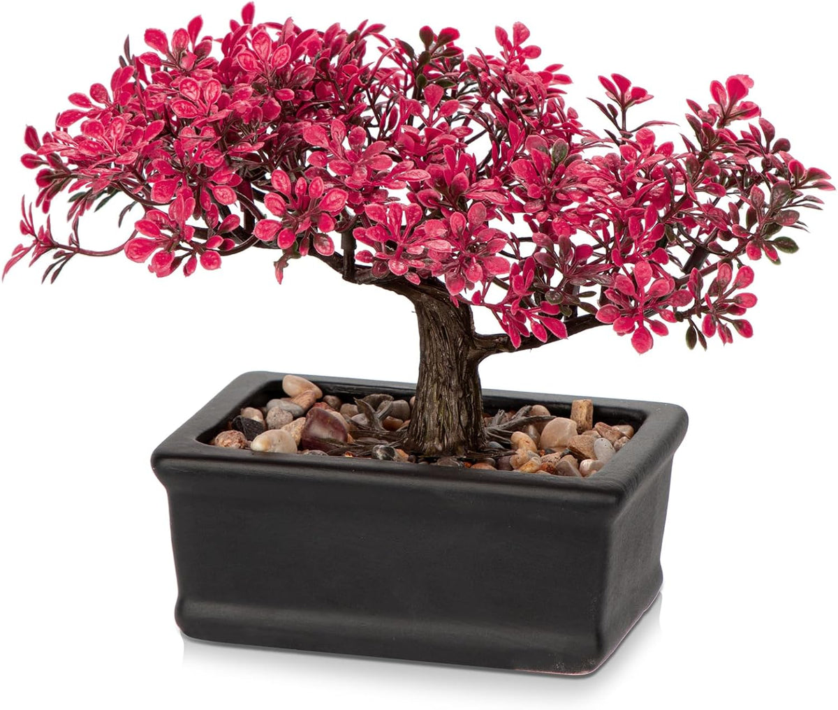 Artificial Bonsai Tree Juniper Faux Plants Indoor Fake Plants Decor with Ceramic Pots for Home