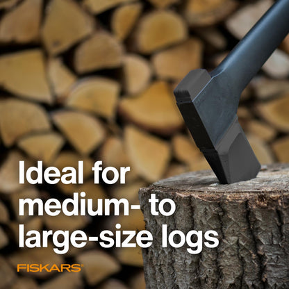 Fiskars 36" Super Splitting Axe, Wood Splitter for Medium to Large Size Logs, with Shock-Absorbing