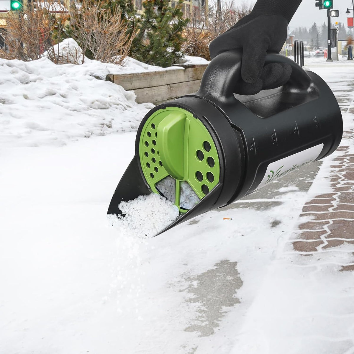 Hand held Spreader, Seed Spreader for Ice Melt, Grass Seed, Fertilizer Lawn and Garden. Multiple