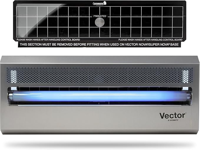 Catchmaster Vector 15, UV Light Fly Traps Indoor for Home, Electric Gnat Traps for House Indoor
