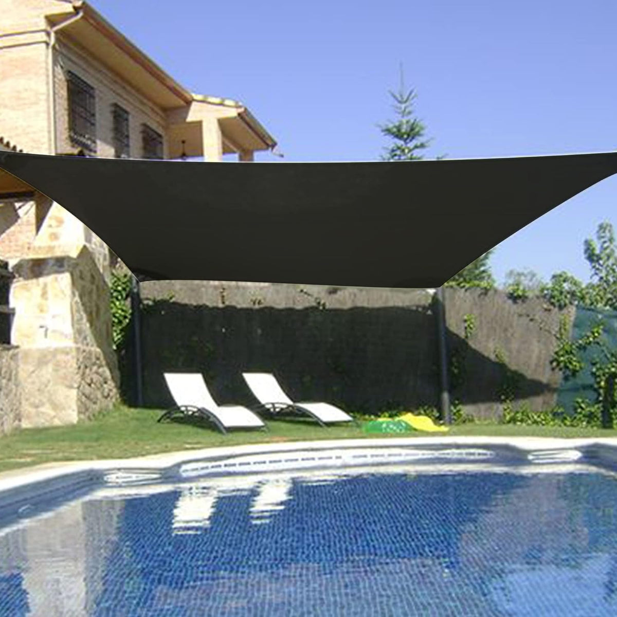 winemana 90% Shade Cloth, Dog Kennel Shade Cover, 20 x 20 FT Sturdy Durable Sunblock Shade Mesh