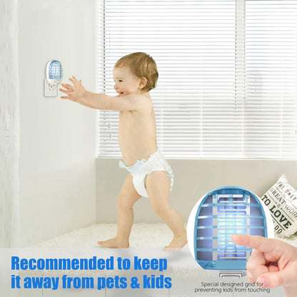 6 Pack Bug Zapper Indoor, Electronic Mosquitoes Killer Zapper with Blue Lights for Living Room