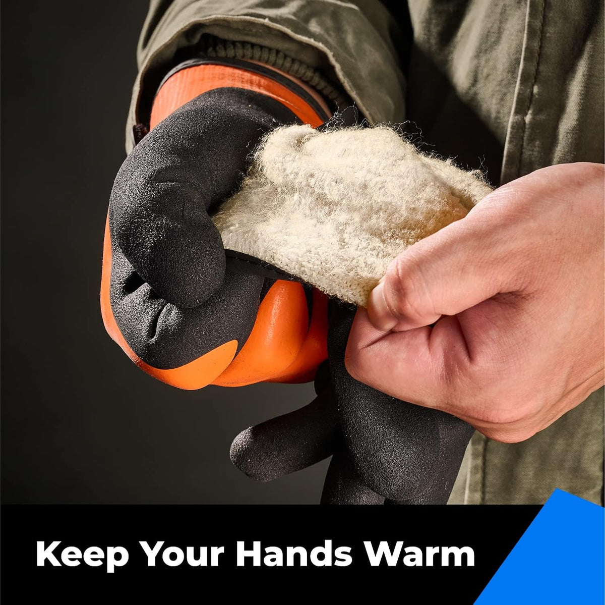 100% Waterproof Gloves for Men and Women, Winter Work Gloves for Cold Weather, Touchsreen, Thermal