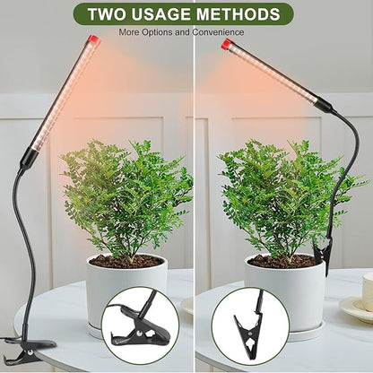 4-Pack Clip Grow Lights for Indoor Plants with Timer 4,8,12 Hr, 9W Power Home Plug, FECiDA 2025