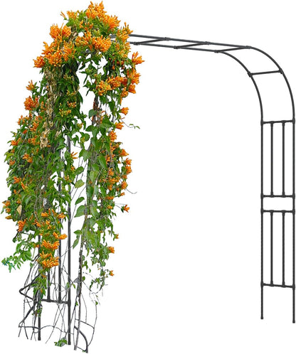 Metal Garden Arch - Length: 98.5in, Wide: 15.8in Garden Arches Trellis for Climbing Plants Outdoor