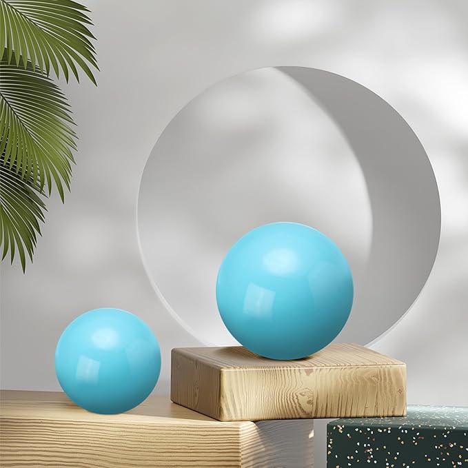uxcell 2 Pcs Gazing Globe Decor Ball 2.5 Inch 63mm Reflective Garden Sphere Hollow Ball, Seamless