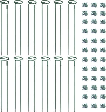 4.5mm Adjustable Length Plant Stake, Assembled (12 or 24 inch) Outdoor and Indoor Plant Support