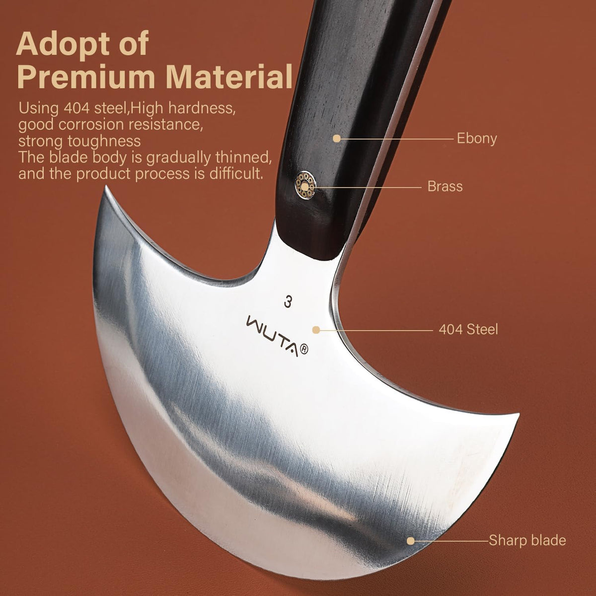 WUTA Leather Cutting Knife Ultra Sharp Round Head Craft Skiving Cutting Tools Round Leathercraft