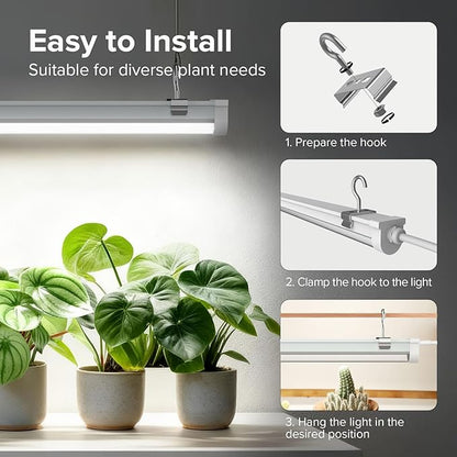 SANSI Grow Lights for Indoor Plants, 25W Plant Lights for Indoor Growing, 2FT 4000K Full Spectrum