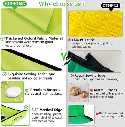 SupKing Repotting Mat 29.5"x 29.5" for Indoor Plant Transplanting Green Large Garden Mat Gift for