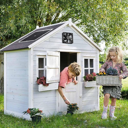 SUNYIMA Solar Panel Fan Kit, 12W Weatherproof Solar Panel with DC Fan for Small Chicken Coops