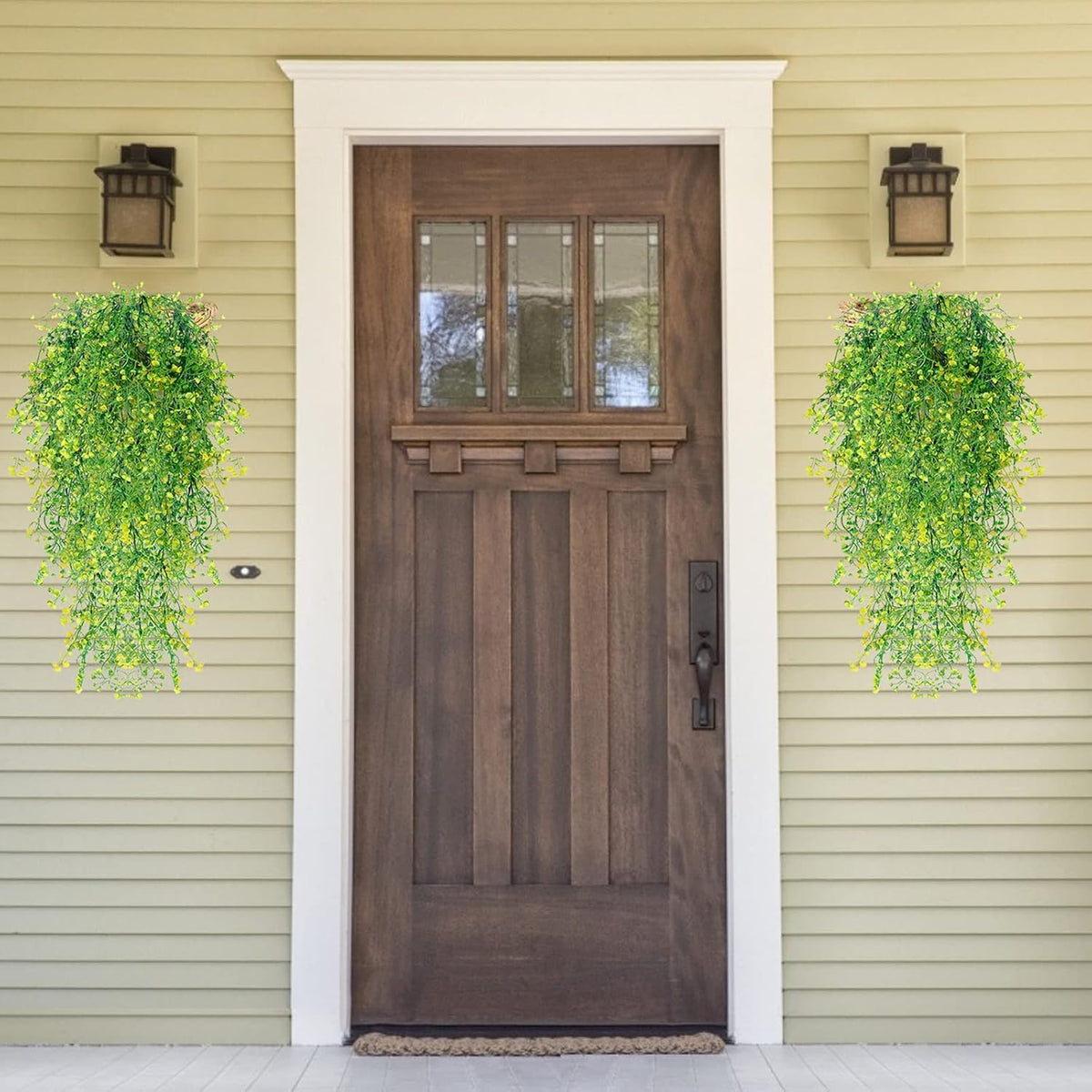 RECUTMS Artificial Plants Fake Hanging Plants for Outside Ivy Plant for Outdoor UV Resistant for