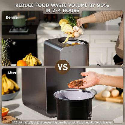 Airthereal Revive Electric Kitchen Composter, SHARKSDEN Tri-Blade, Turn Food Waste and Scraps into