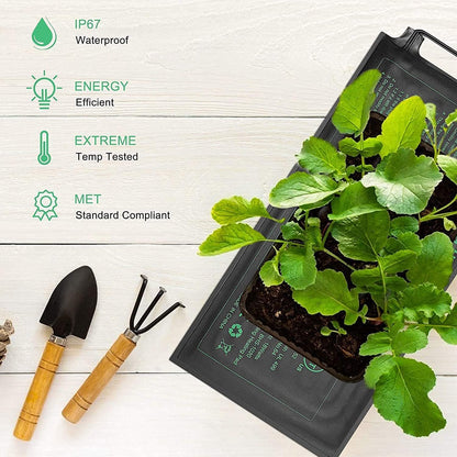 Seedling Heat Mat, 10"x 20.75" Plant Heating Pad for Home Gardening Seed Starting, MET Certified