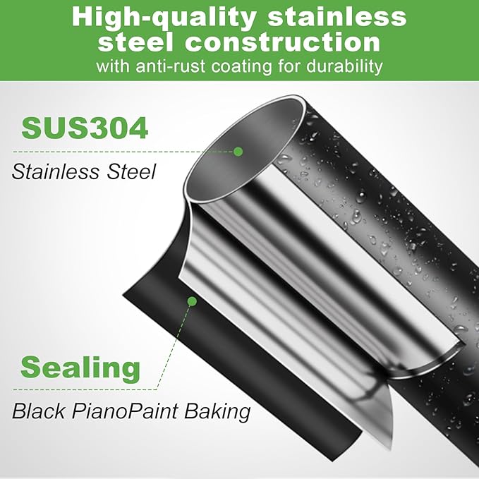 Pragmatist Bow Rake Heavy Duty 60" Metal Head Garden Rake with Adjustable Stainless Steel Handle