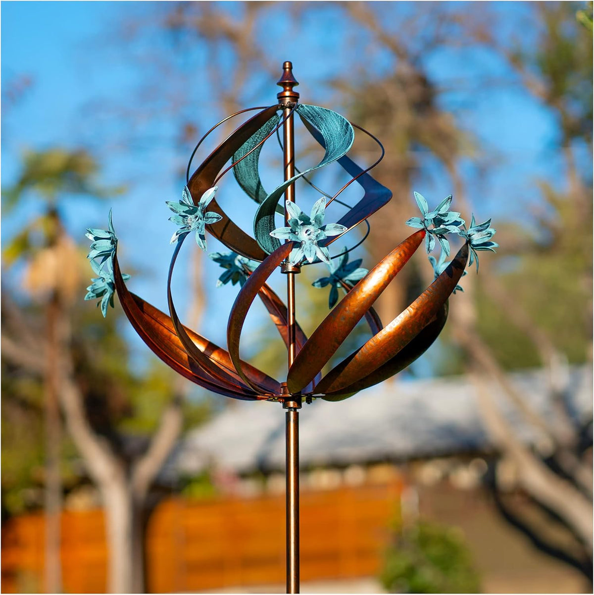 Wind Spinners Outdoor for Yard - Extra Large 86" H Metal Kinetic Yard Art, Wind Sculpture Spinner