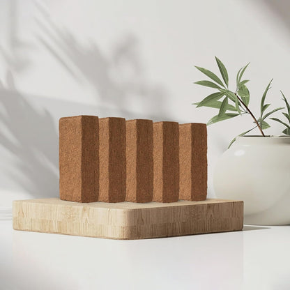 Coco Coir Bricks - Pack of 5, 1.4LBS Each (Total 7LBS)| Organic Solution for Sustainable Gardening!